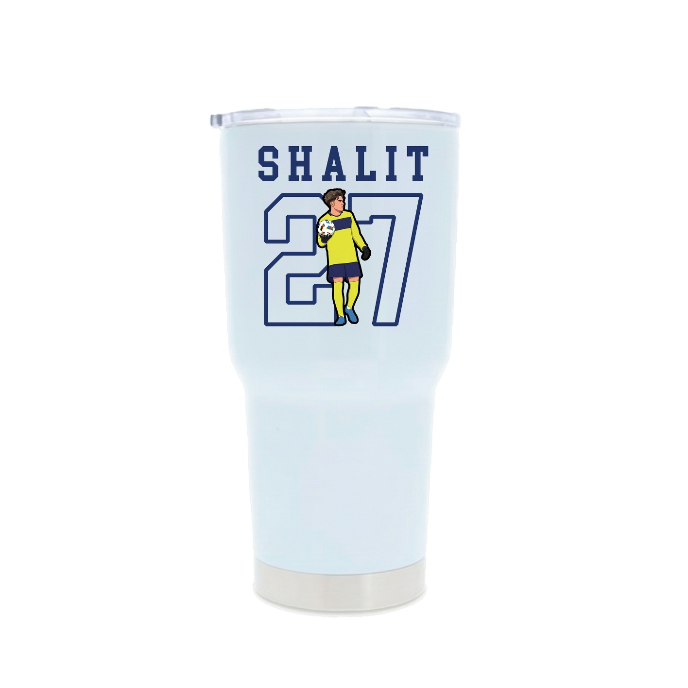 30oz Stainless Steel Tumbler — Shirsey in White