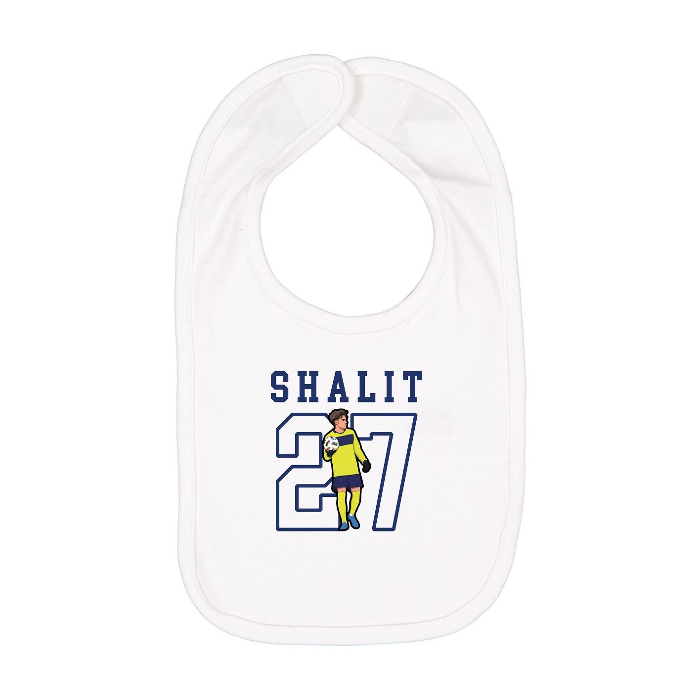 Infant Bib — Shirsey in White