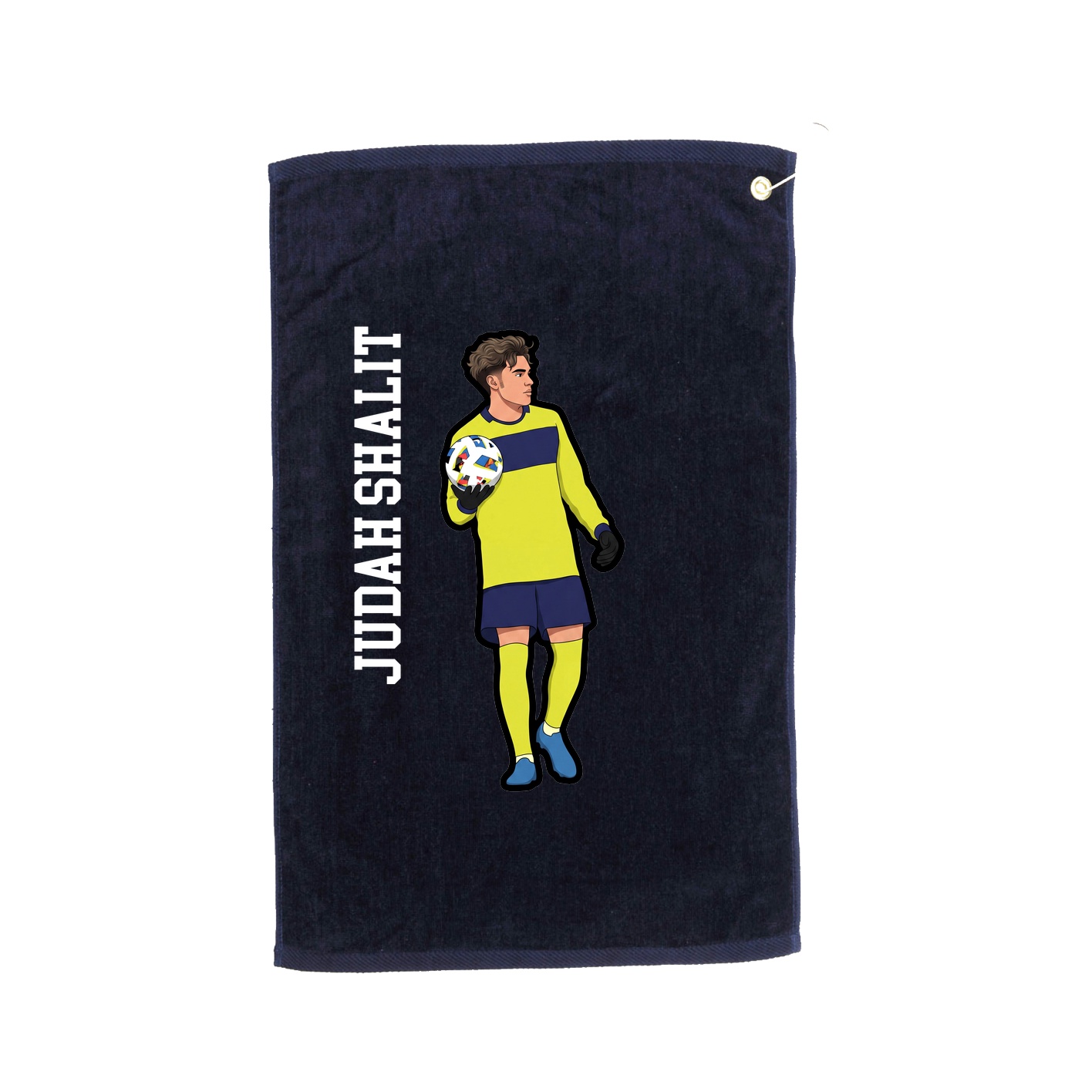 Golf Towel — Name Vertical in Navy