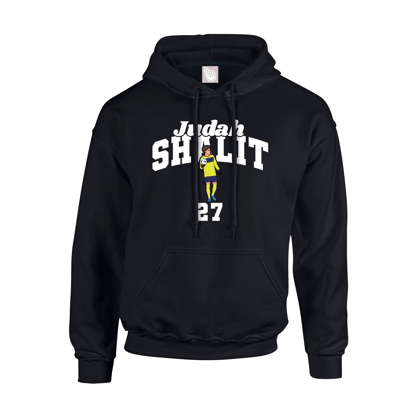 Youth Hoodie — Signature Arch in Black