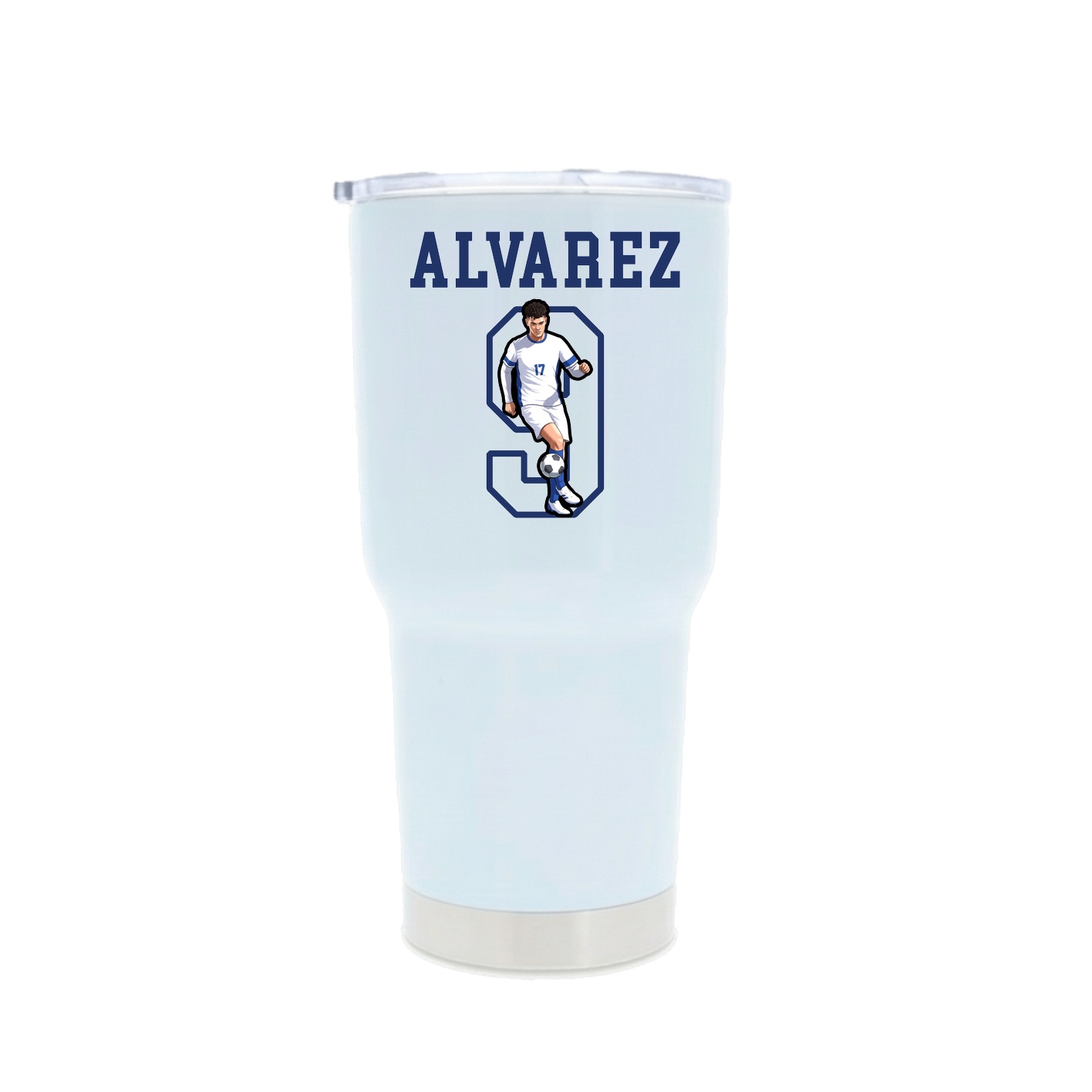 30oz Stainless Steel Tumbler — Shirsey in White