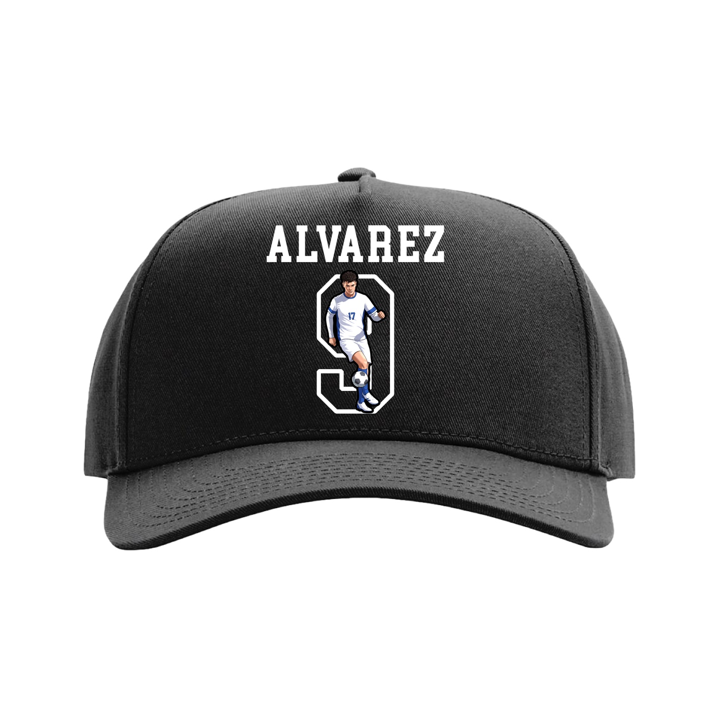 Full Fabric Five-Panel Champ Cap — Shirsey in Black