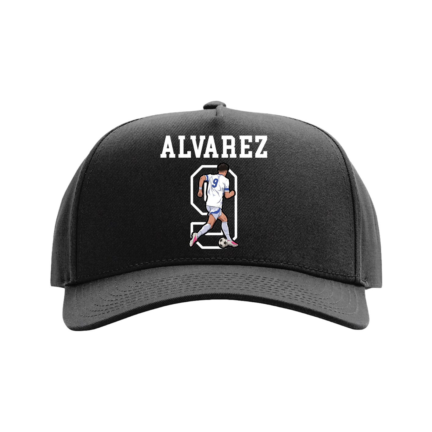 Full Fabric Five-Panel Champ Cap — Shirsey in Black