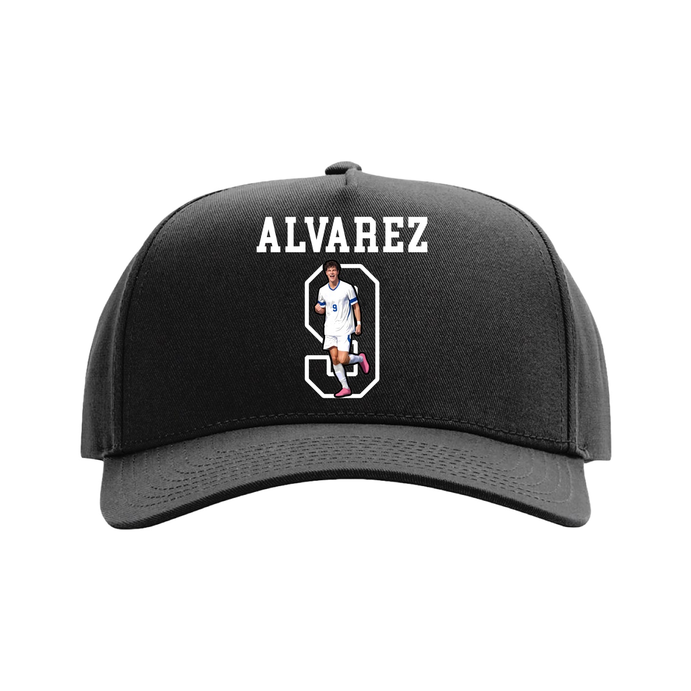 Full Fabric Five-Panel Champ Cap — Shirsey in Black