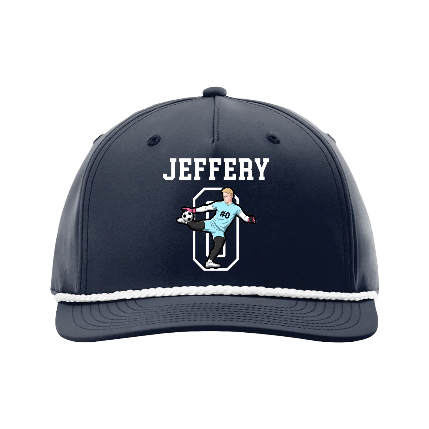 Five-Panel Classic Rope Cap — Shirsey in Navy