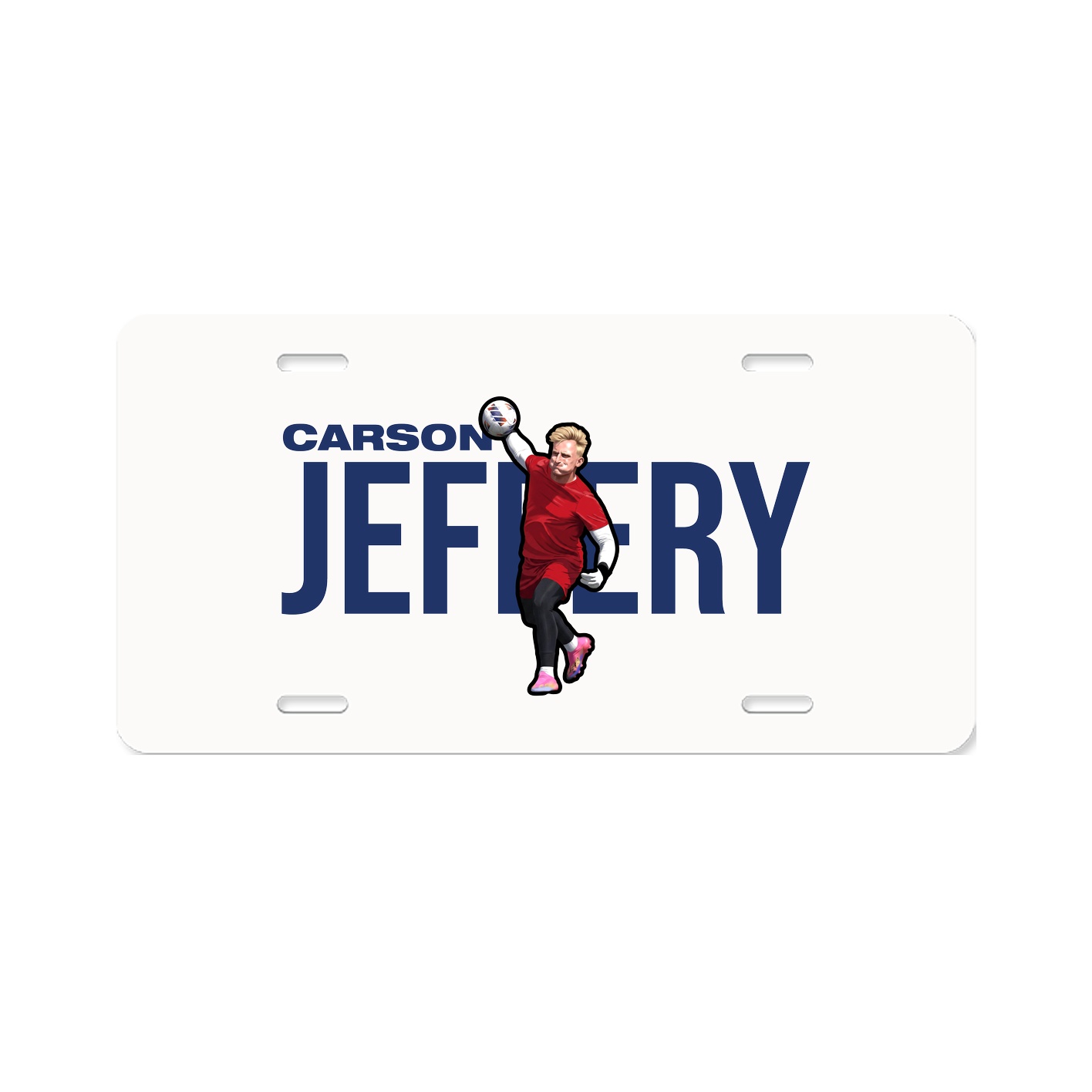 License Plate — Player Name in Classic
