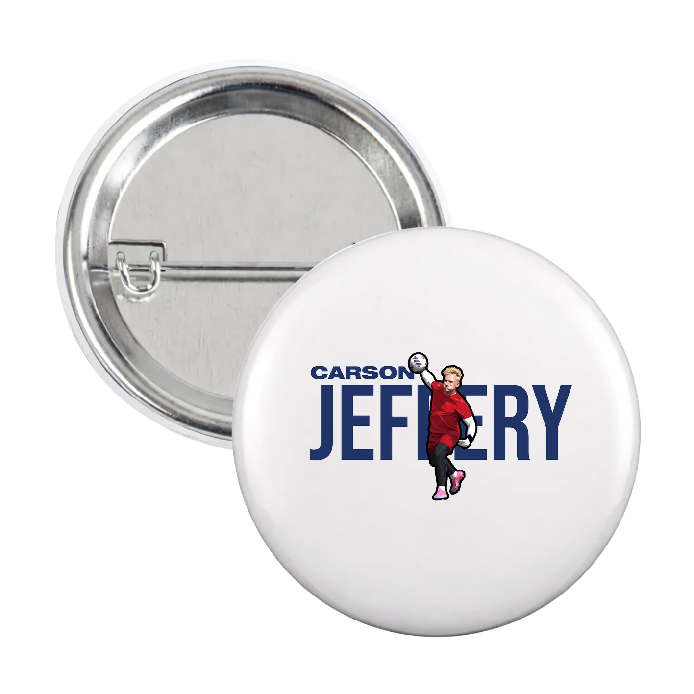 Game Day Button — Player Name in White