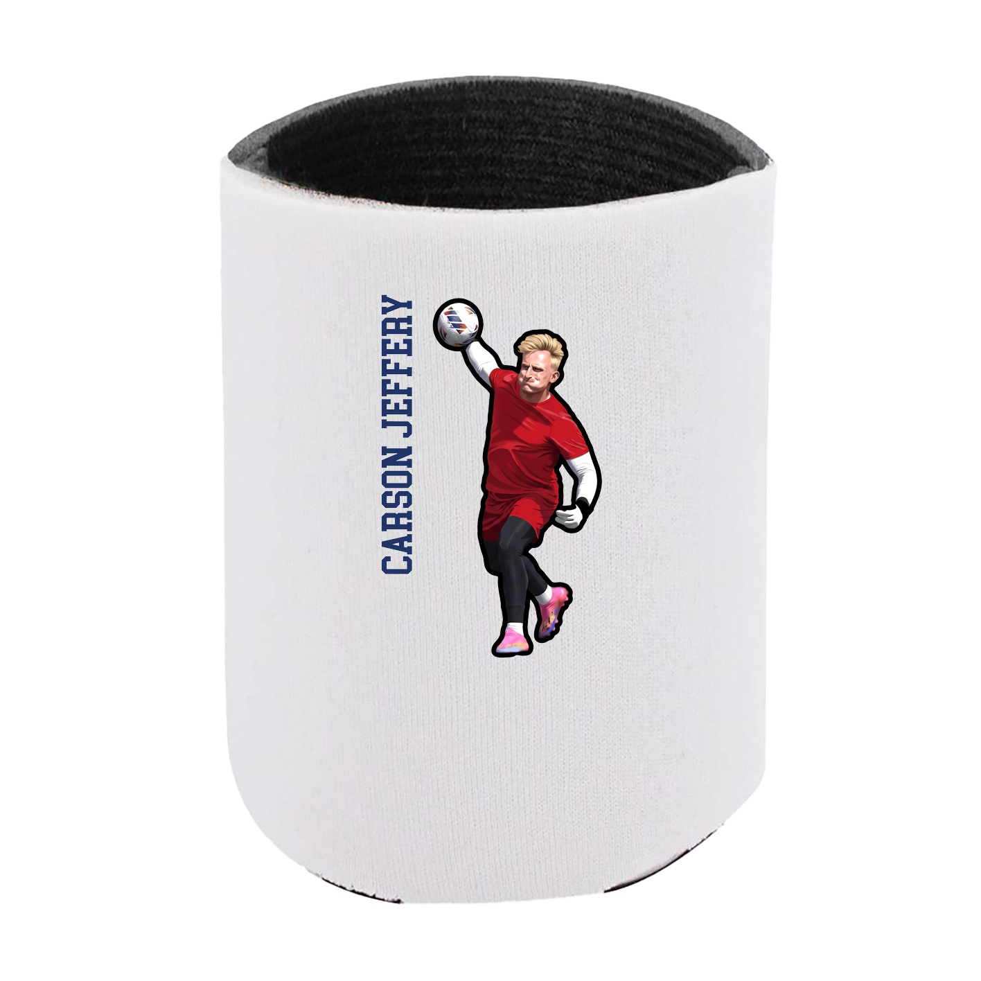Can Holder — Name Vertical in White
