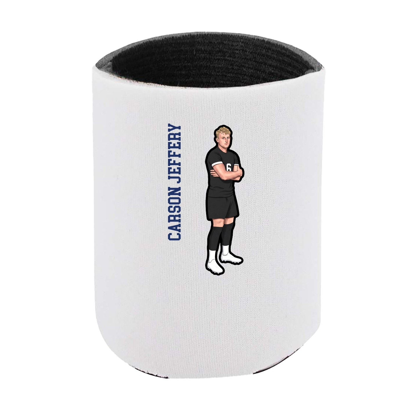 Can Holder — Name Vertical in White
