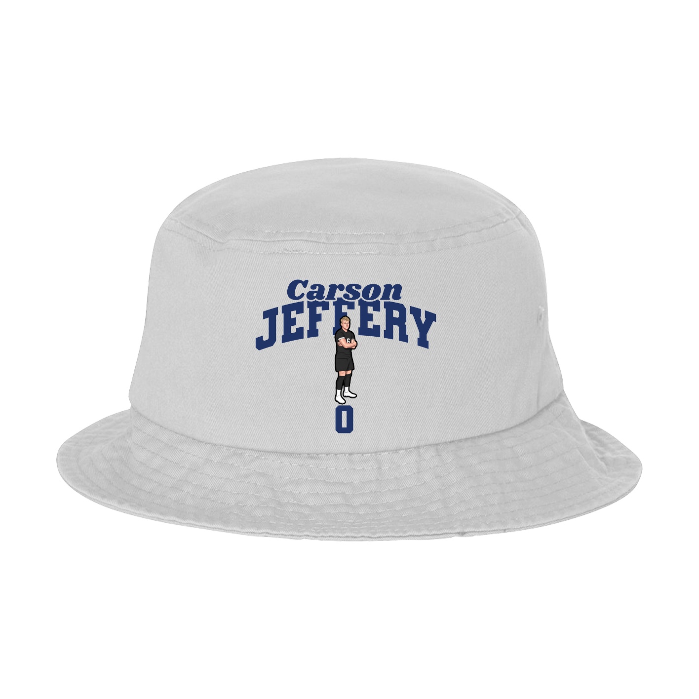 Bucket Cap — Signature Arch in White