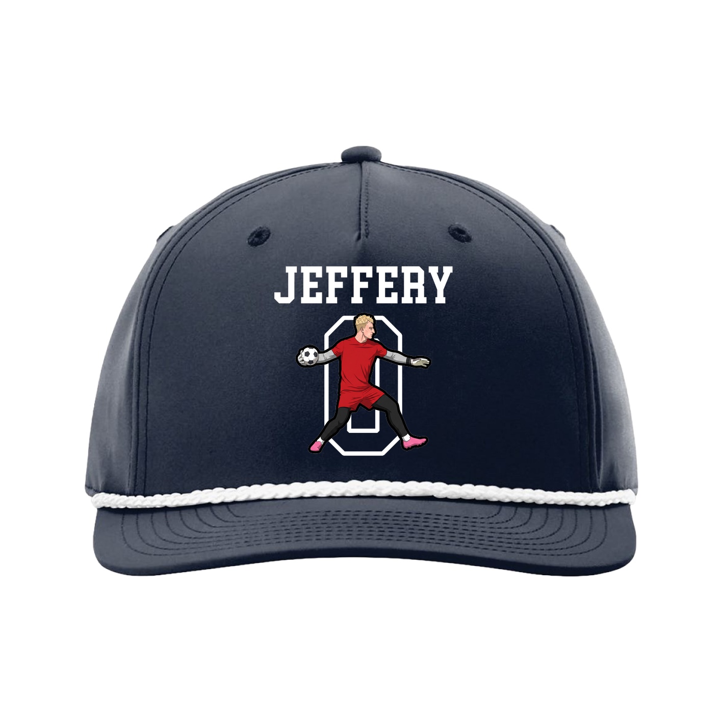 Five-Panel Classic Rope Cap — Shirsey in Navy