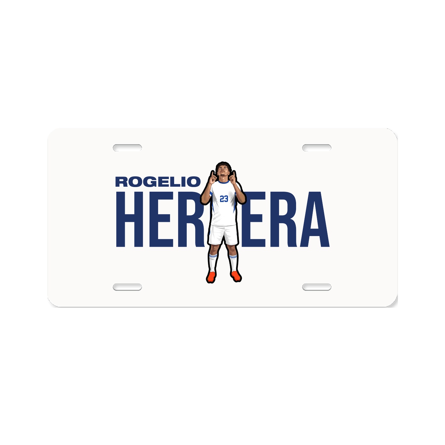 License Plate — Player Name in Classic
