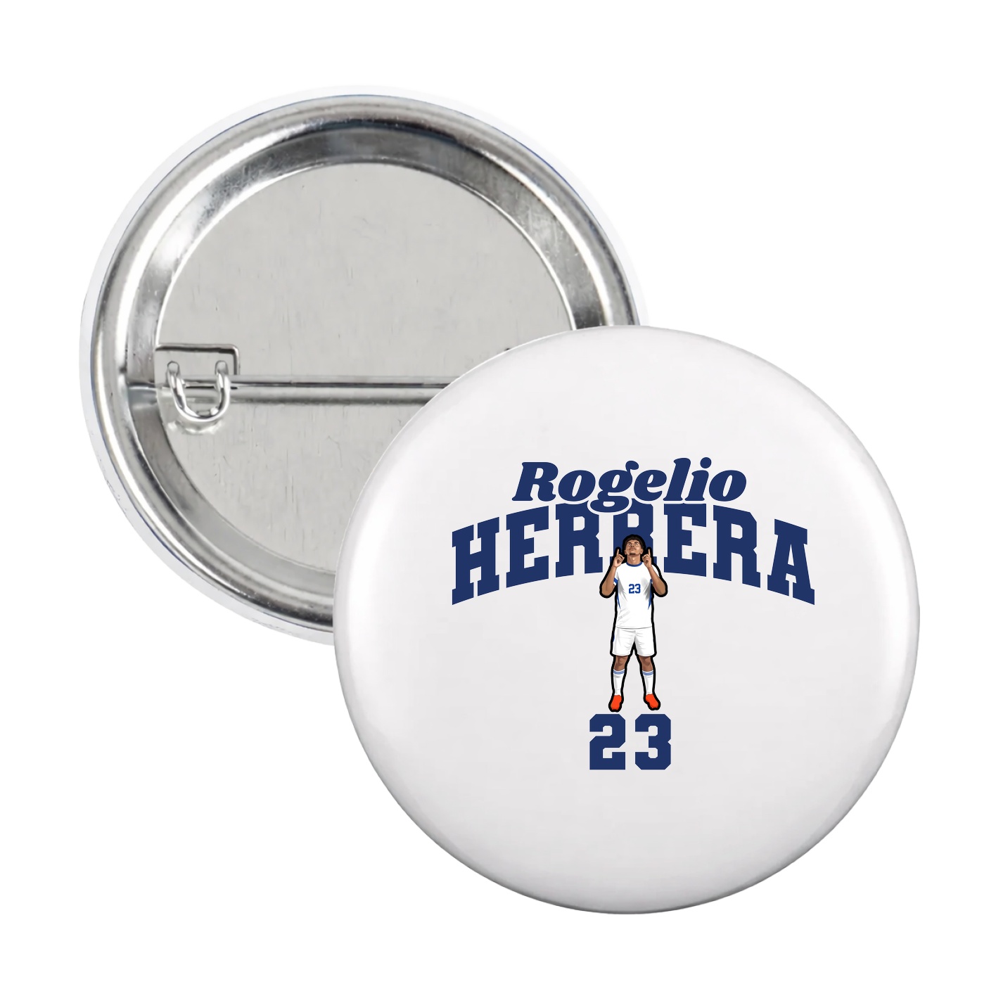Game Day Button — Signature Arch in White