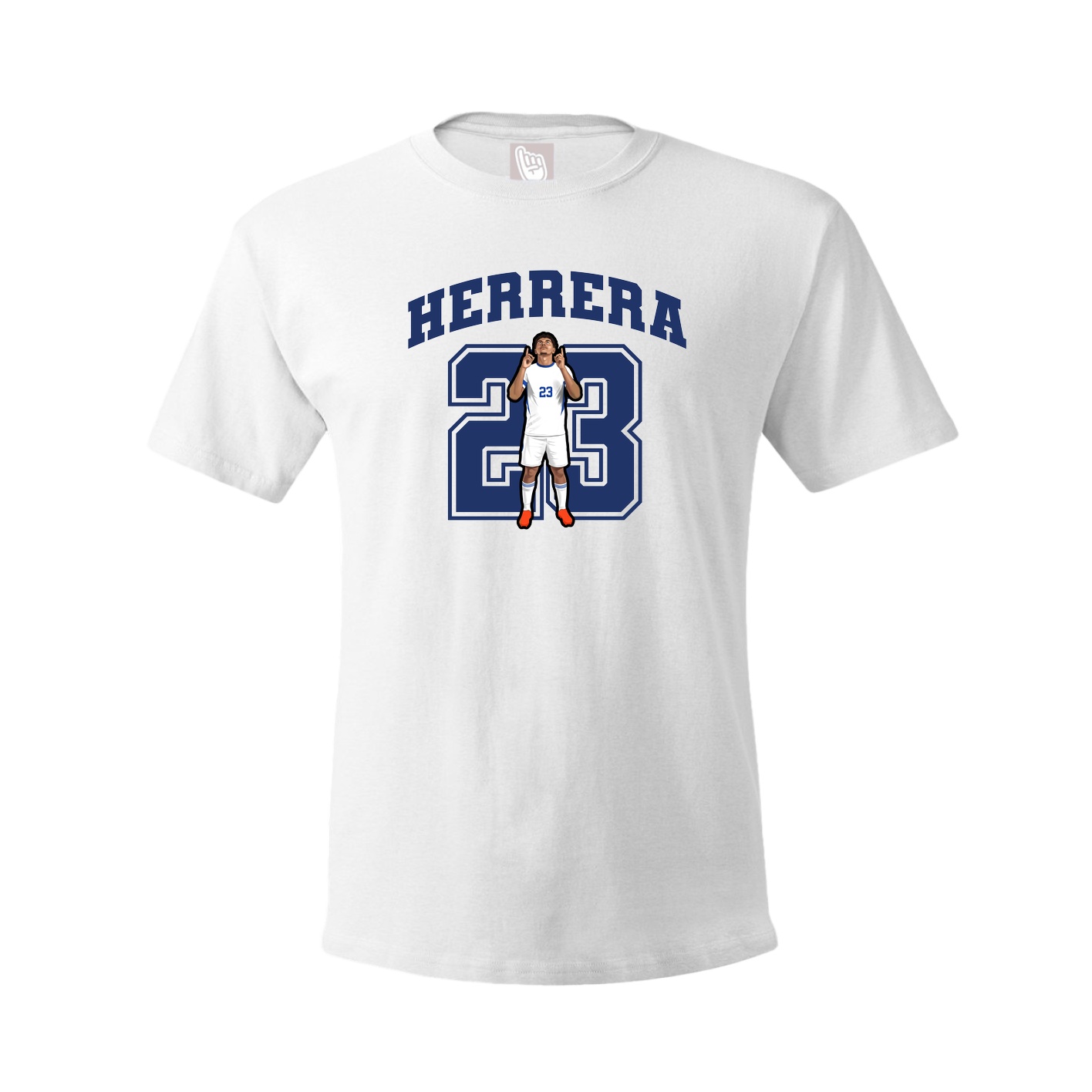 Youth Tee — Number in White