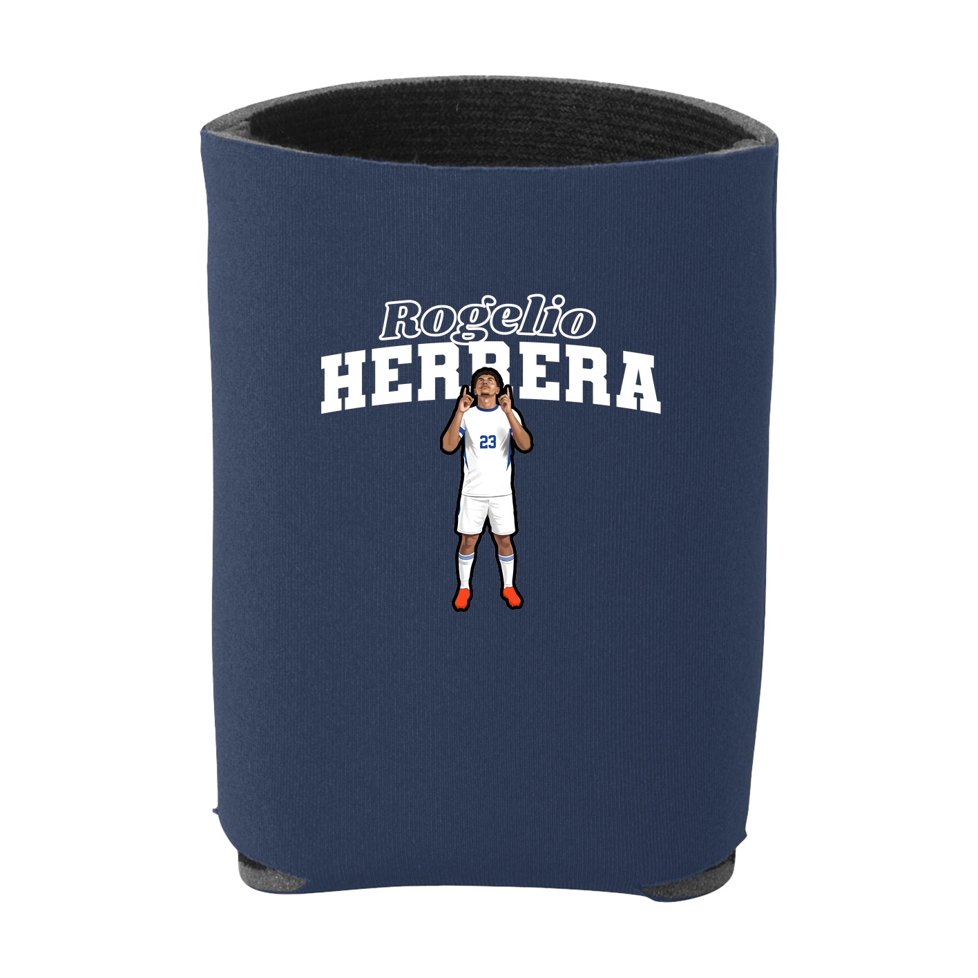 Can Holder — Name Arch in Navy