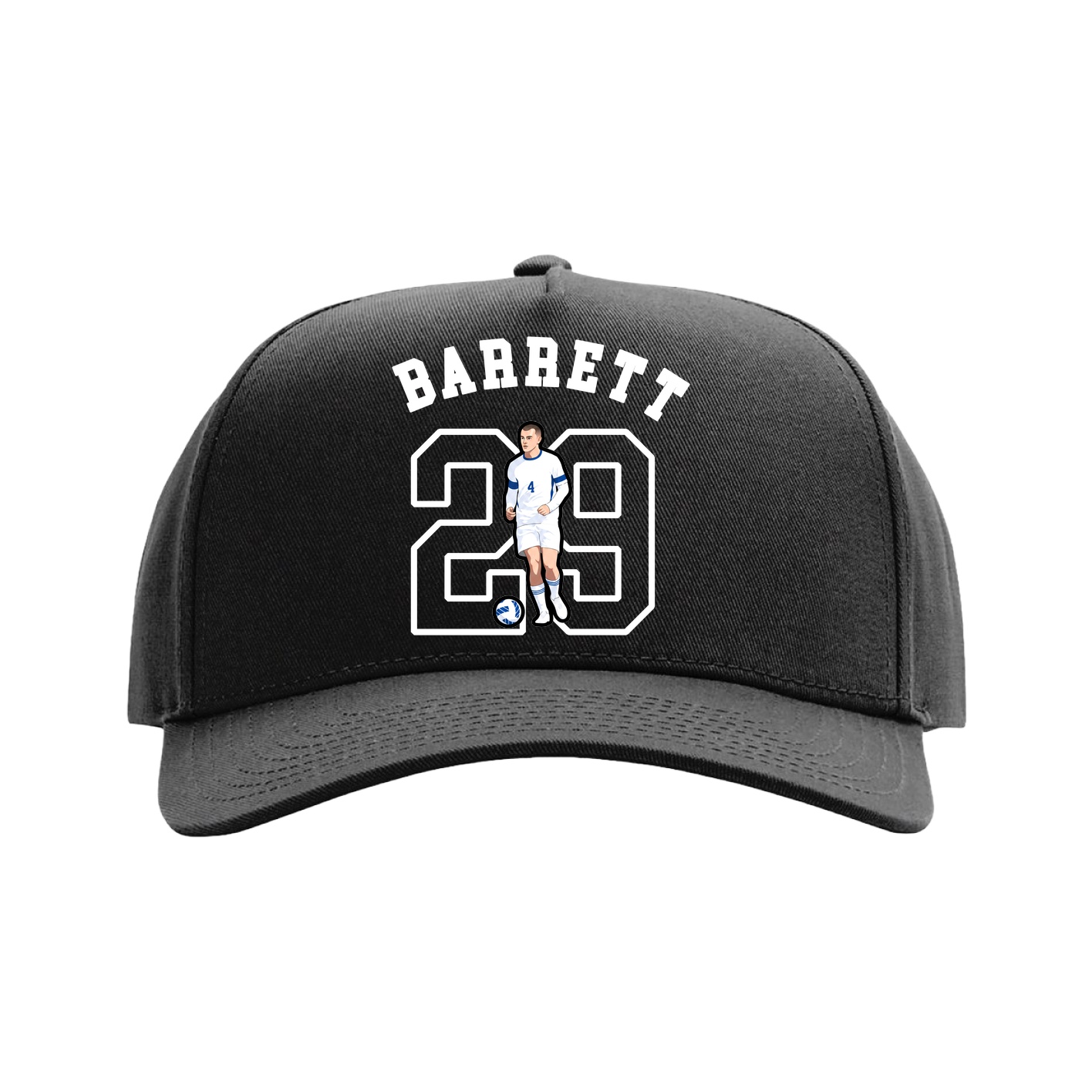 Full Fabric Five-Panel Champ Cap — Shirsey Arch in Black