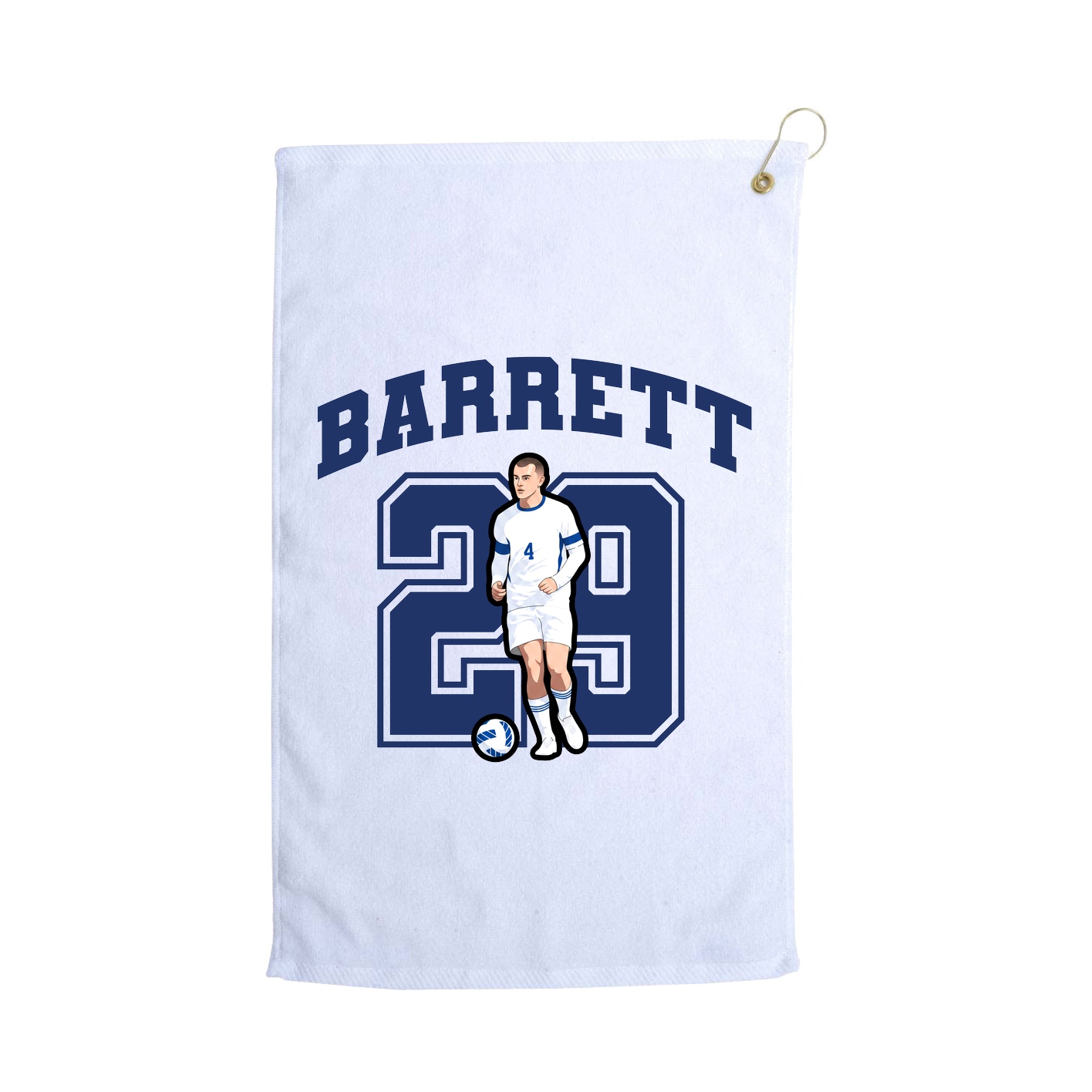 Golf Towel — Number in White