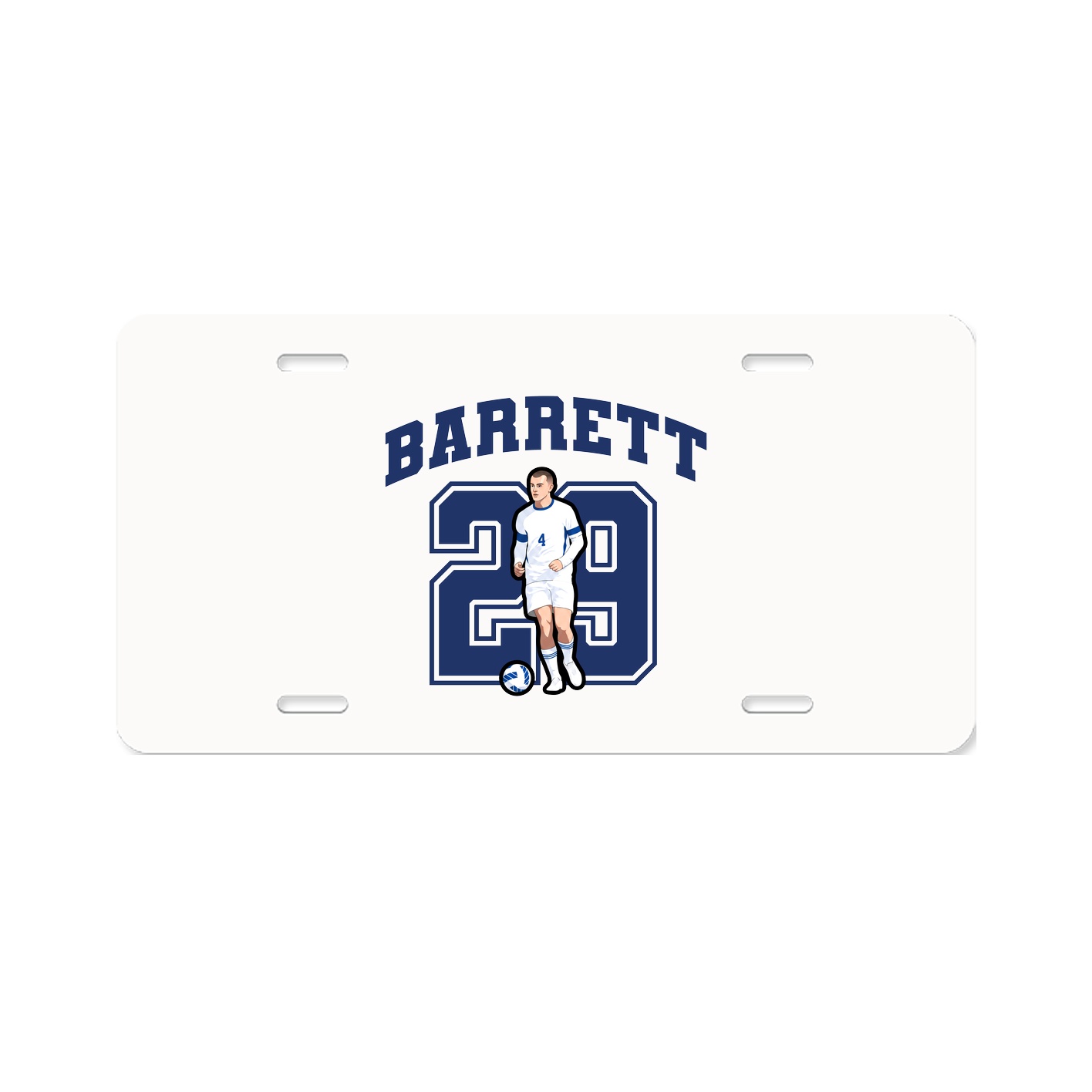 License Plate — Number in Classic