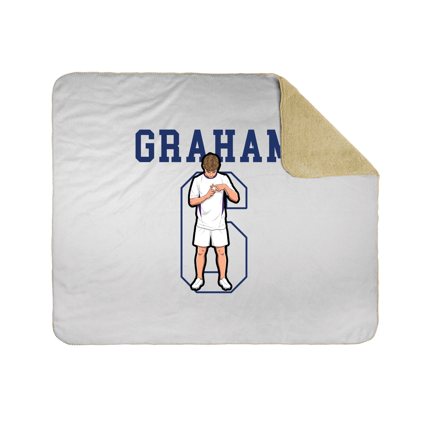 50x60 Sherpa Lined Throw Blanket