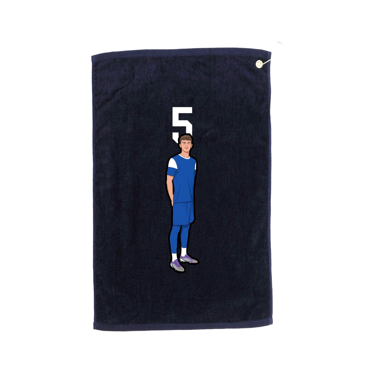 Golf Towel — Number Top in Navy