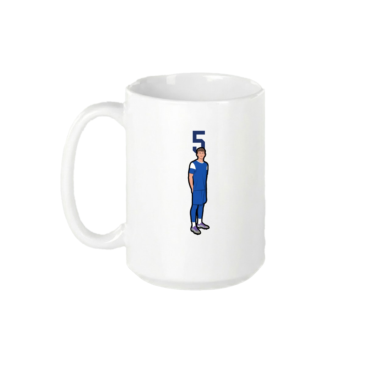 15oz Coffee Mug — Number Top in White