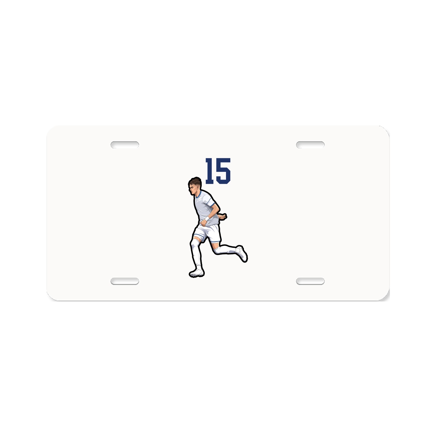 License Plate — Number Top in Classic