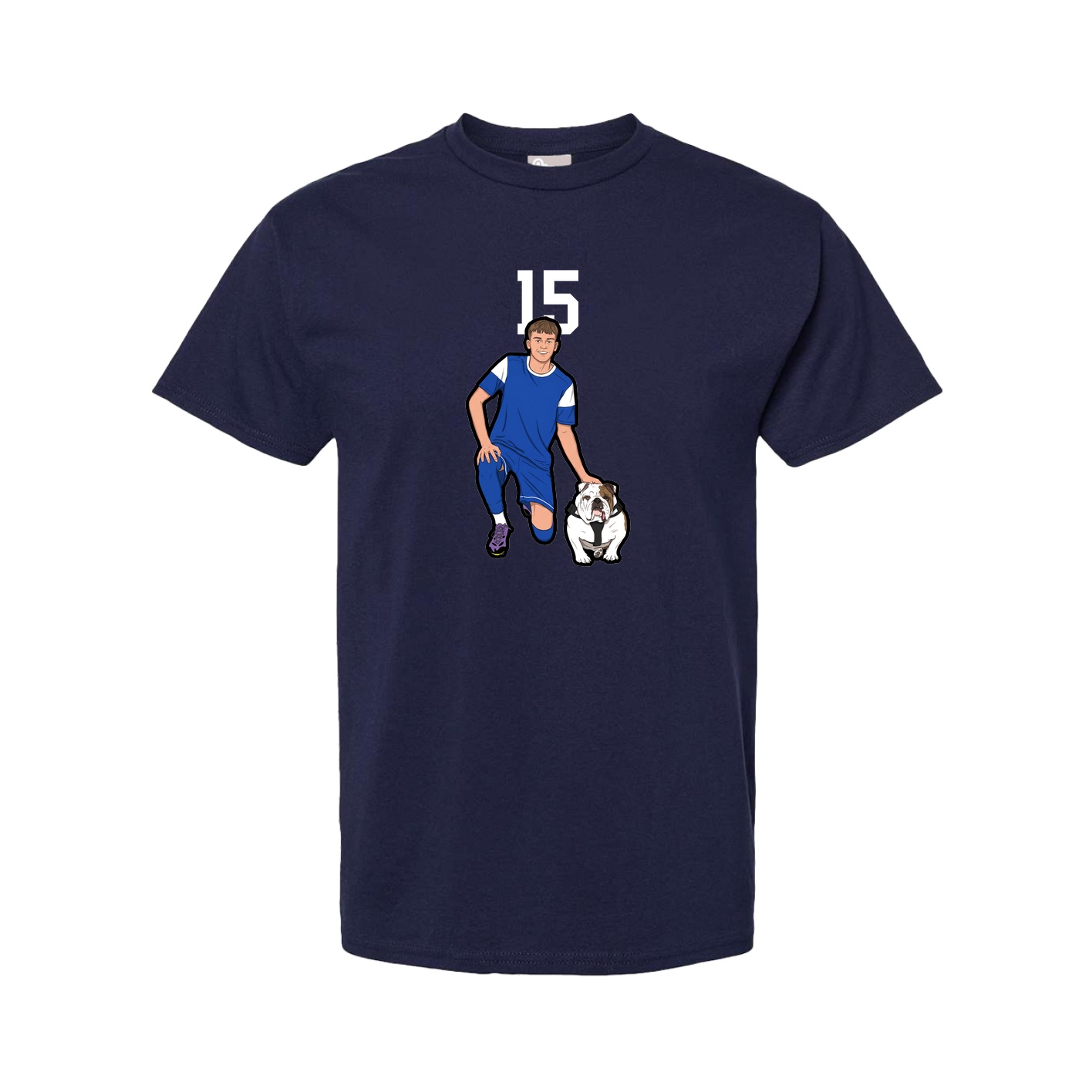 Tee — Number Top in Navy