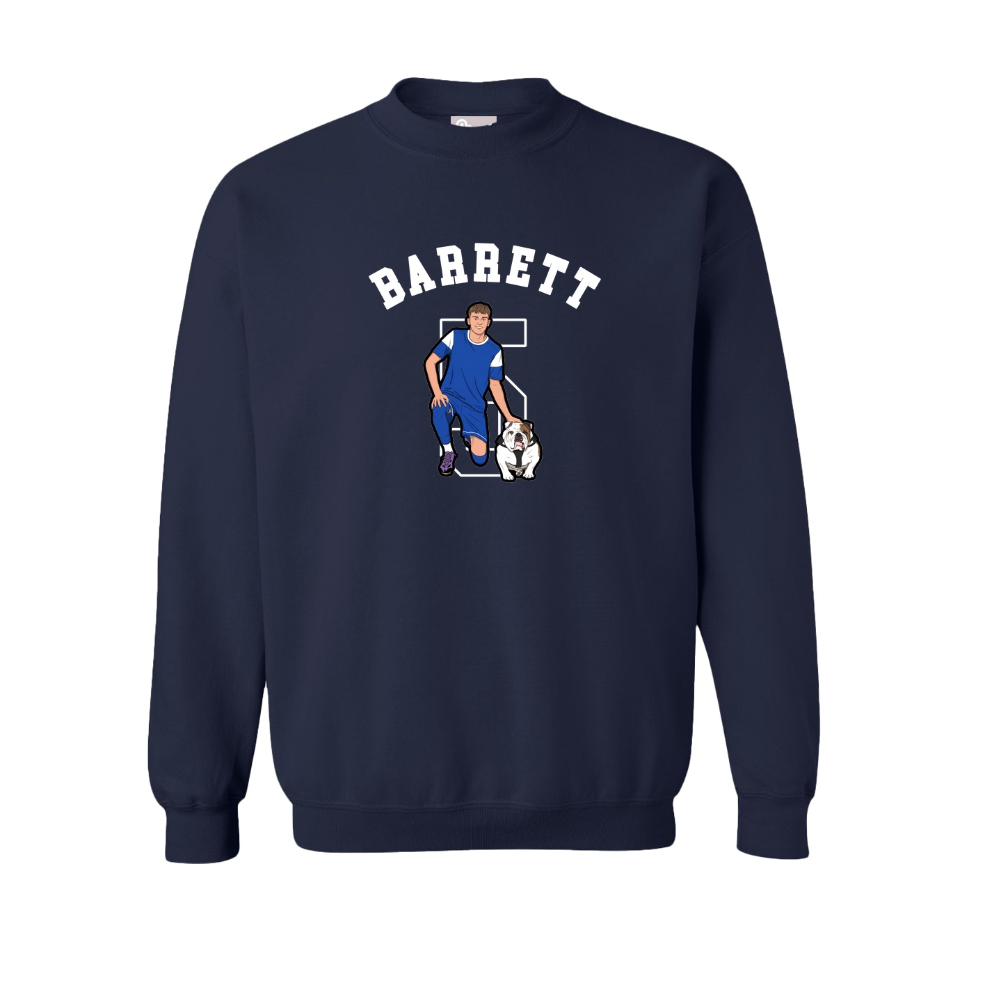 Fleece Crew — Shirsey Arch in Navy