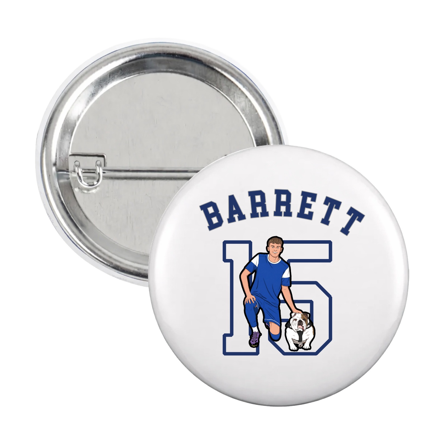 Game Day Button — Shirsey Arch in White