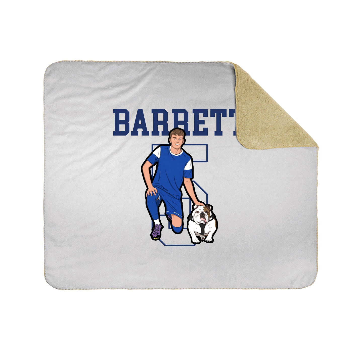 Throw Blanket — Shirsey in White
