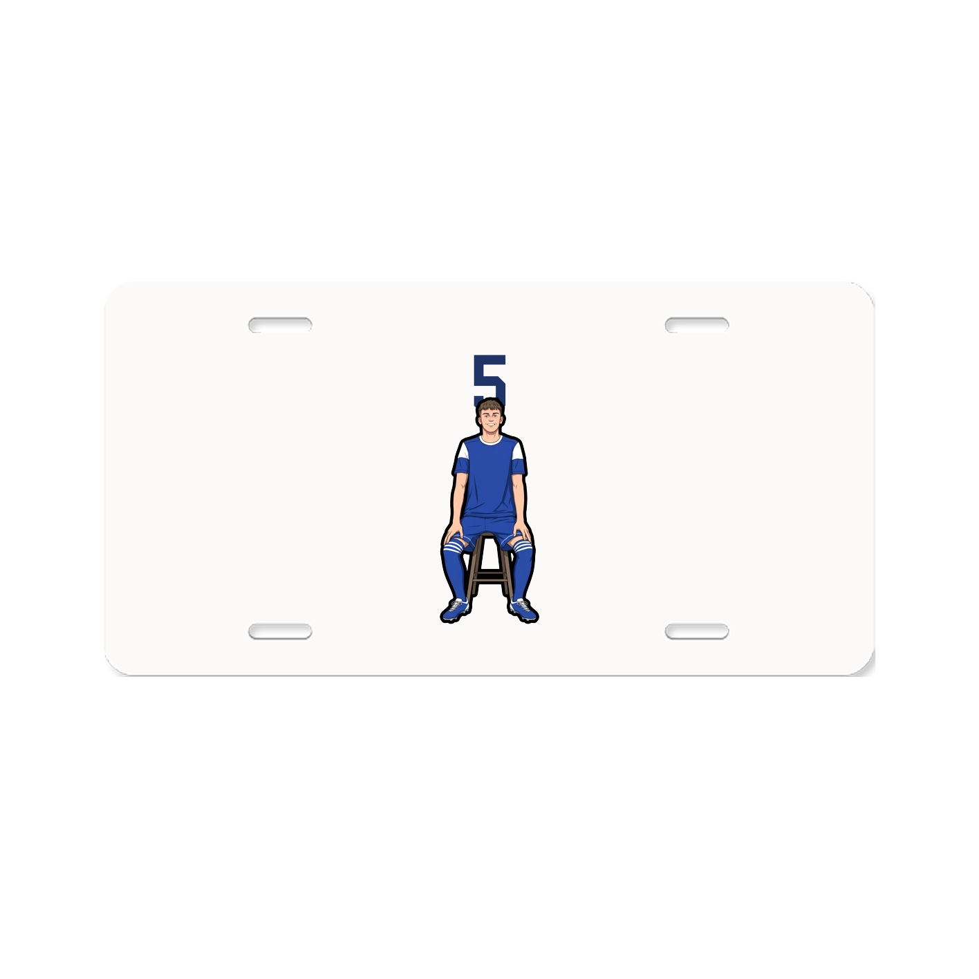License Plate — Number Top in Classic