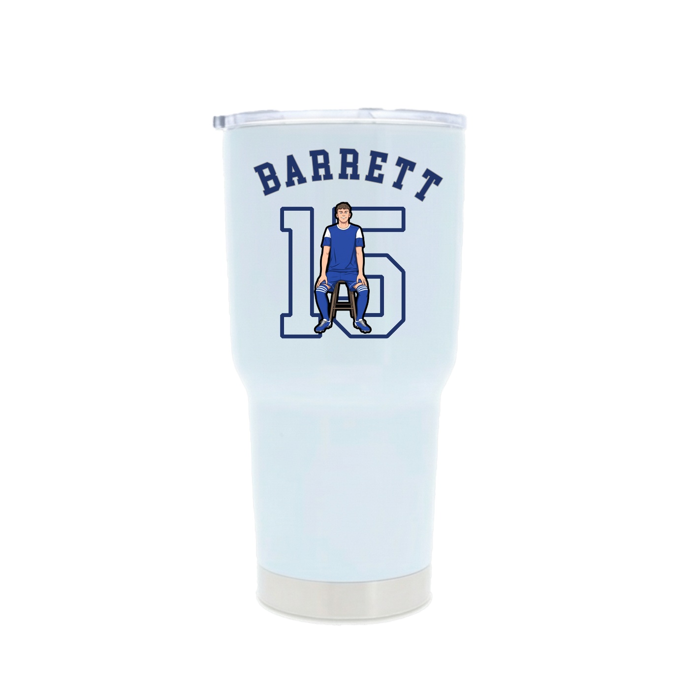 30oz Stainless Steel Tumbler — Shirsey Arch in White
