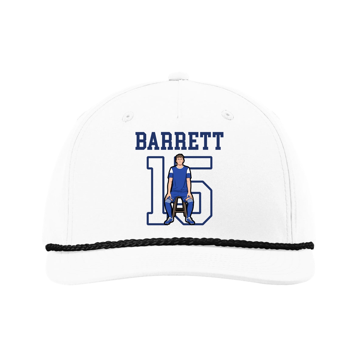 Five-Panel Classic Rope Cap — Shirsey in White