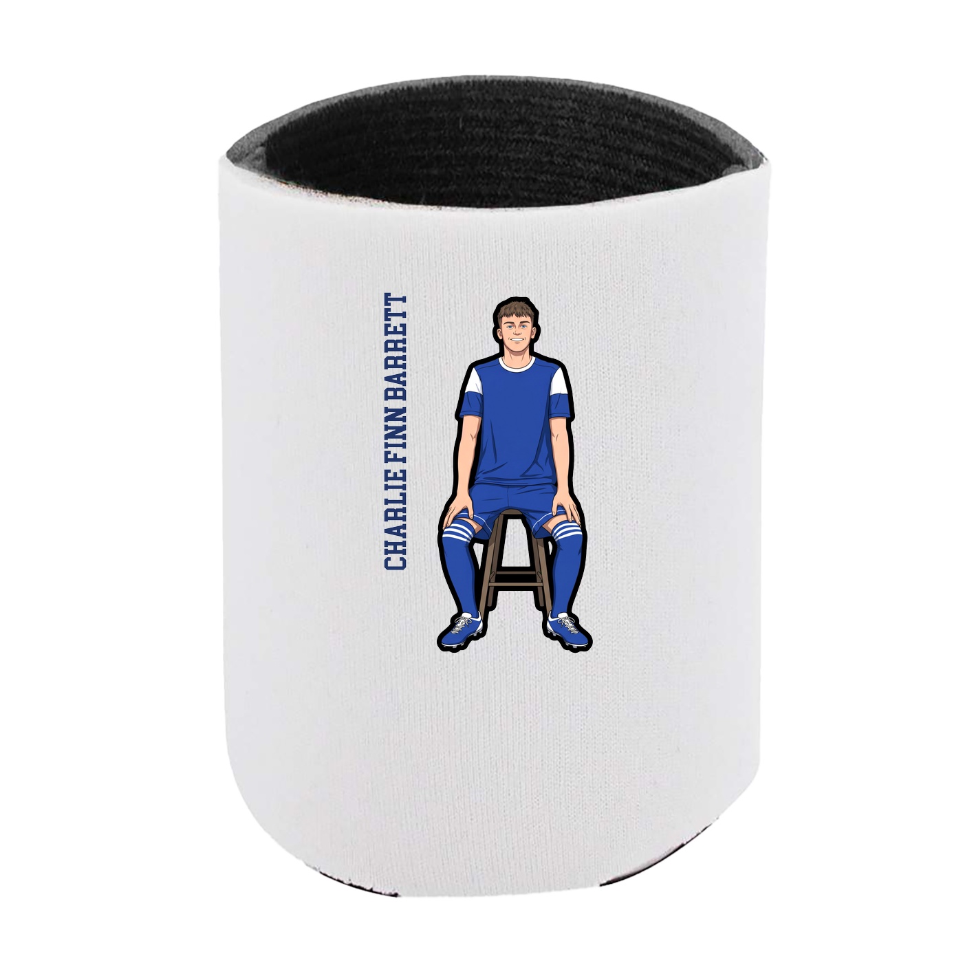 Can Holder — Name Vertical in White