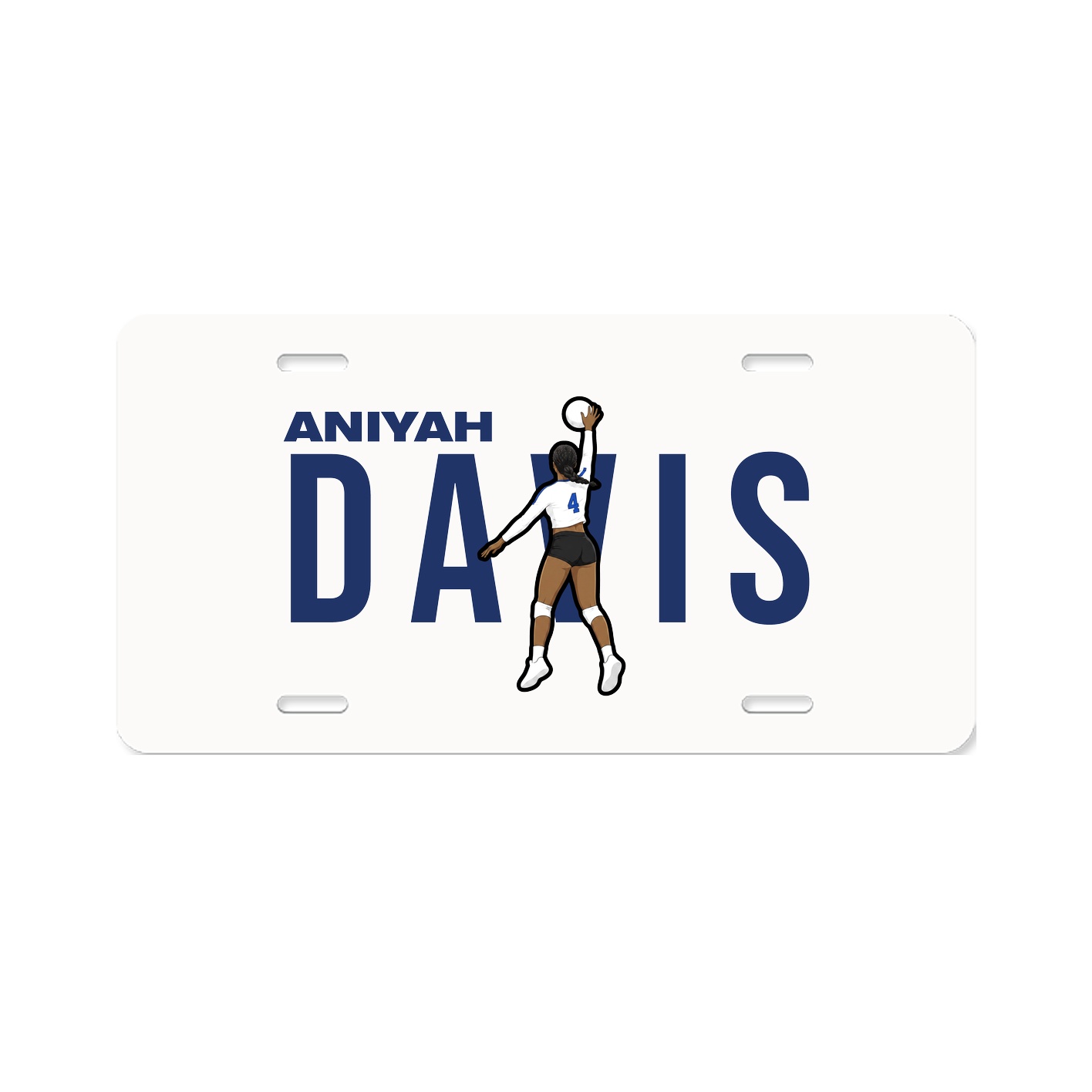 License Plate — Player Name in Classic