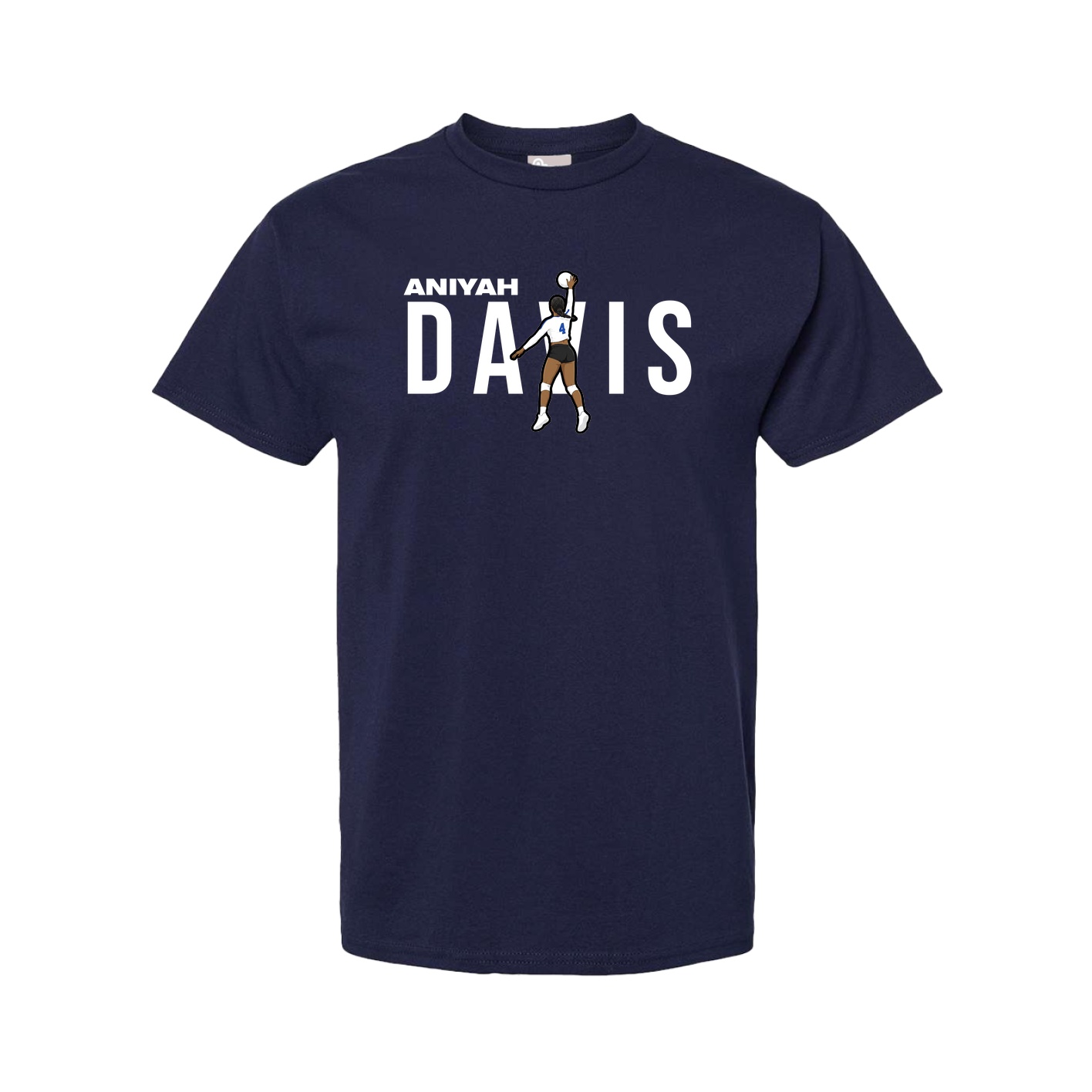 Youth Tee — Player Name in Navy