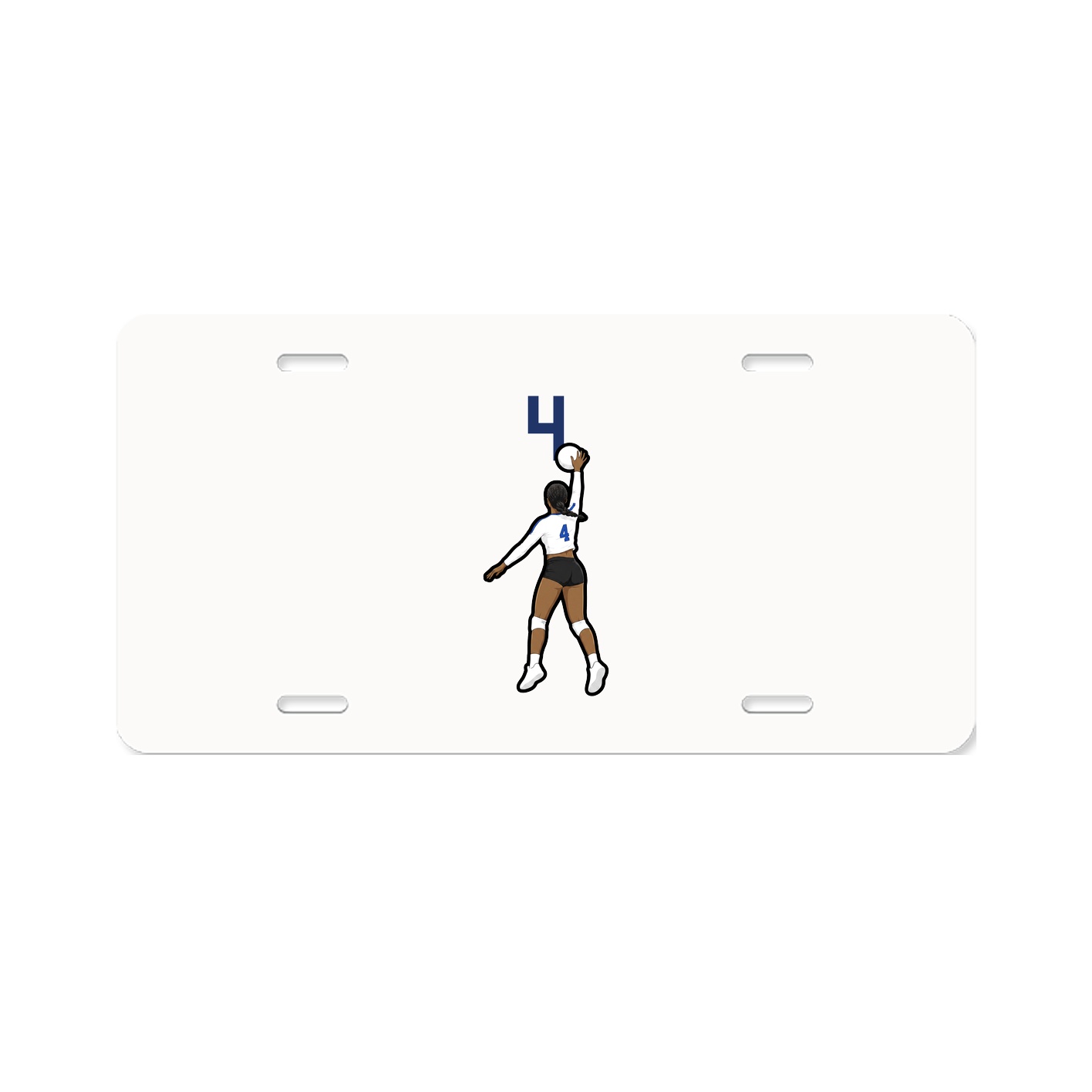License Plate — Number Top in Classic