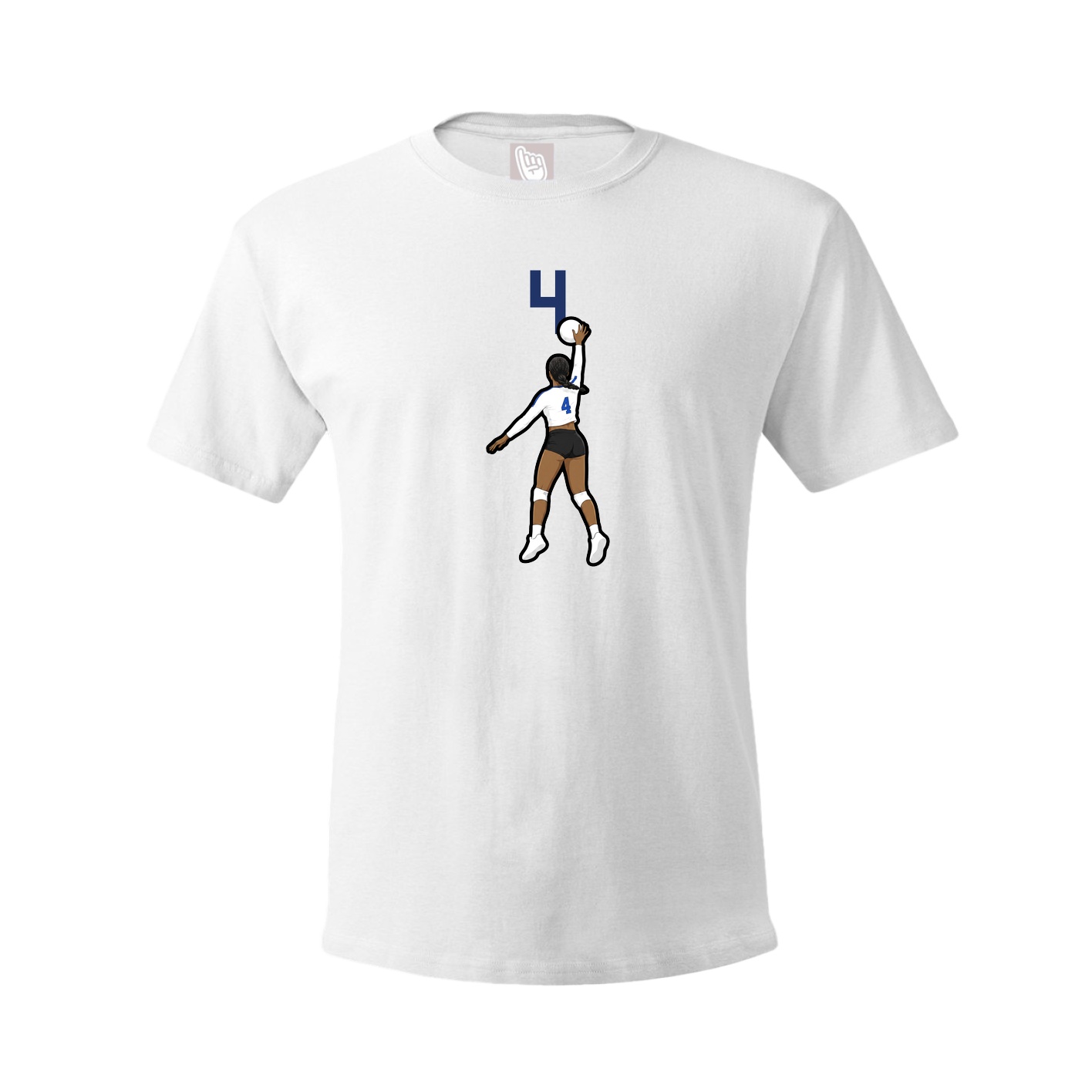 Tee — Number Top in White