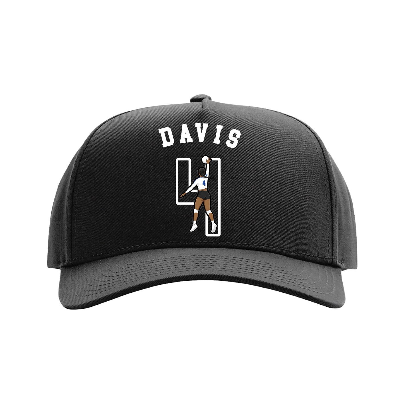 Full Fabric Five-Panel Champ Cap — Shirsey Arch in Black