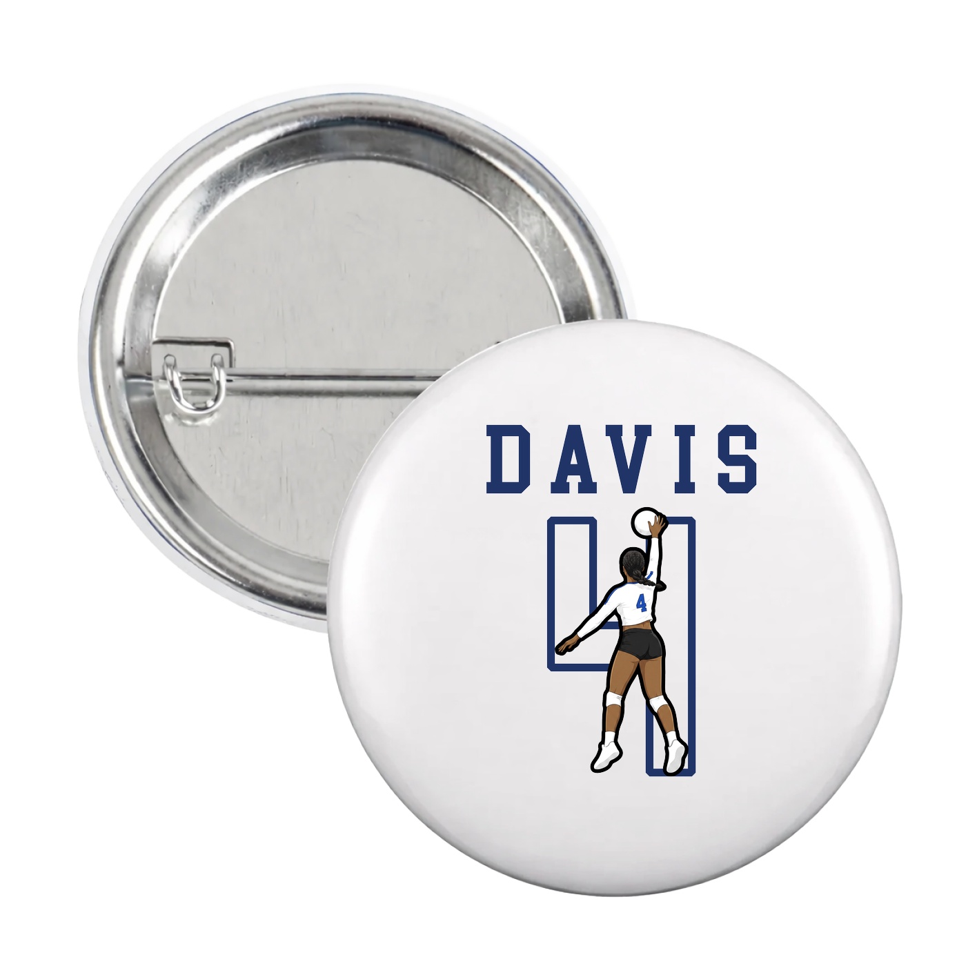 Game Day Button — Shirsey in White