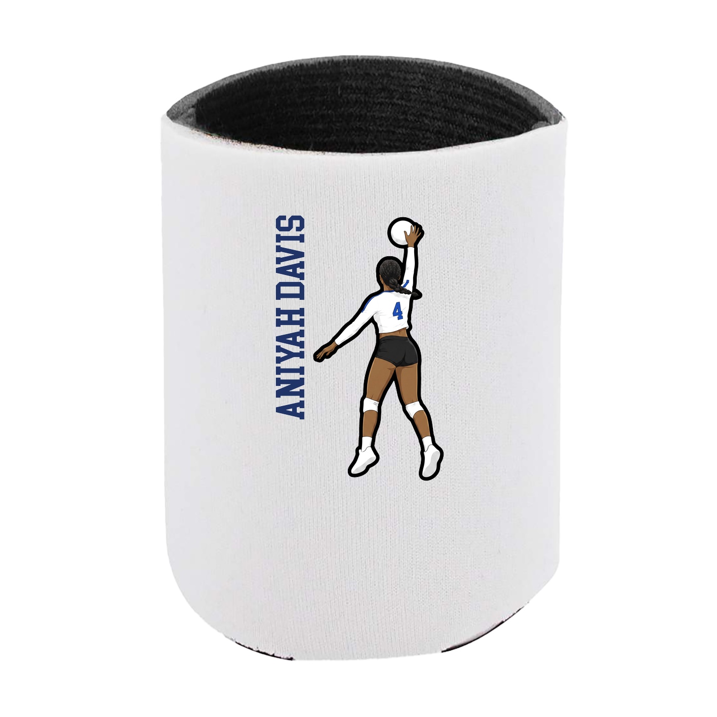 Can Holder — Name Vertical in White