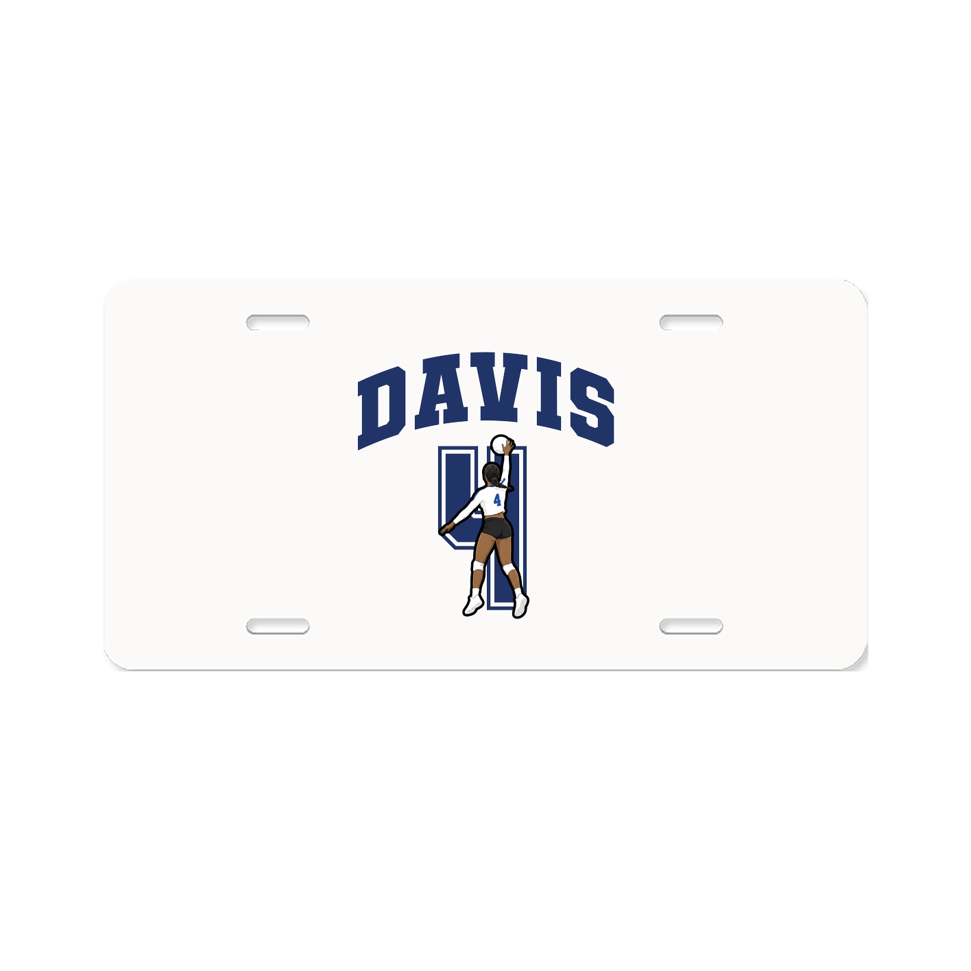 License Plate — Number in Classic