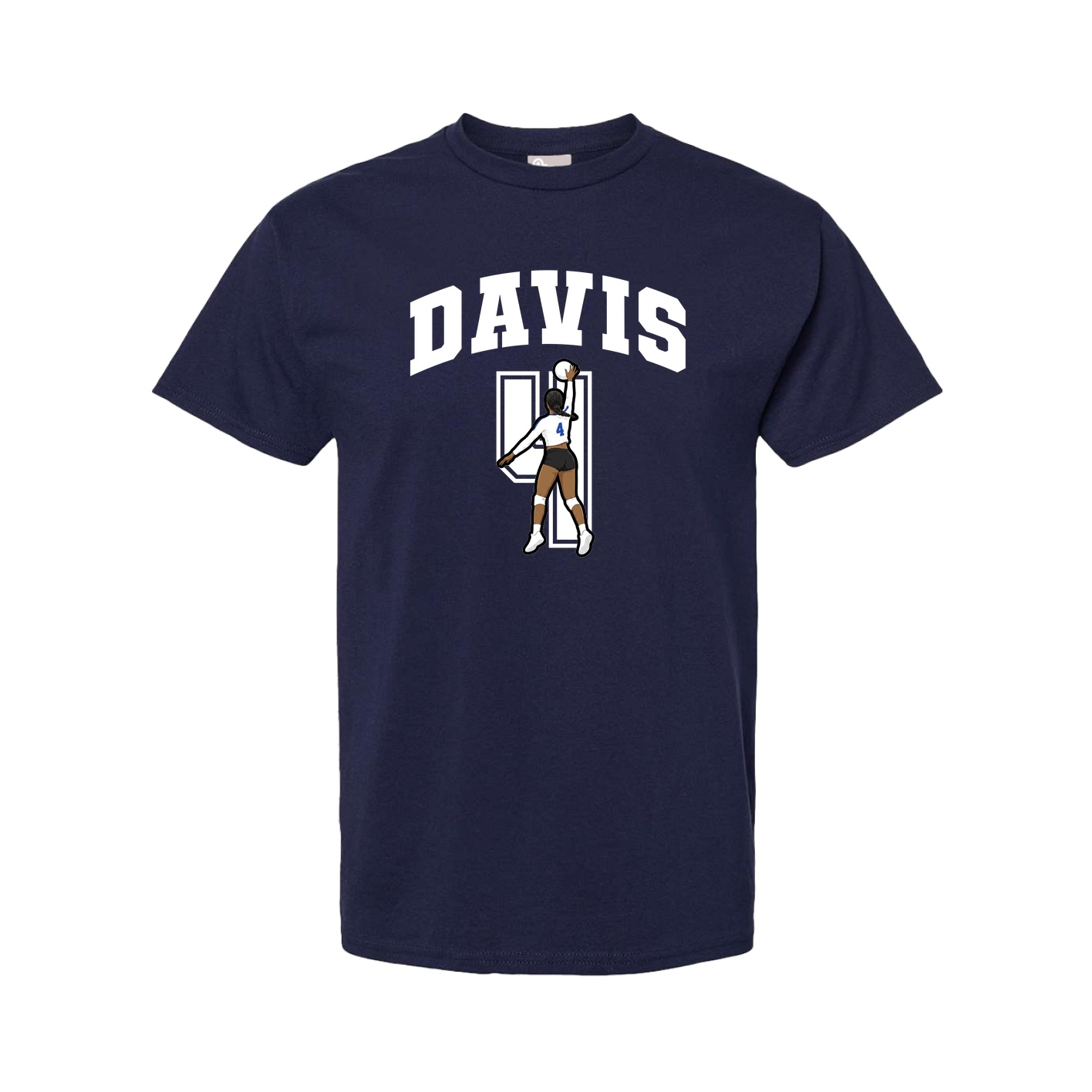 Tee — Number in Navy