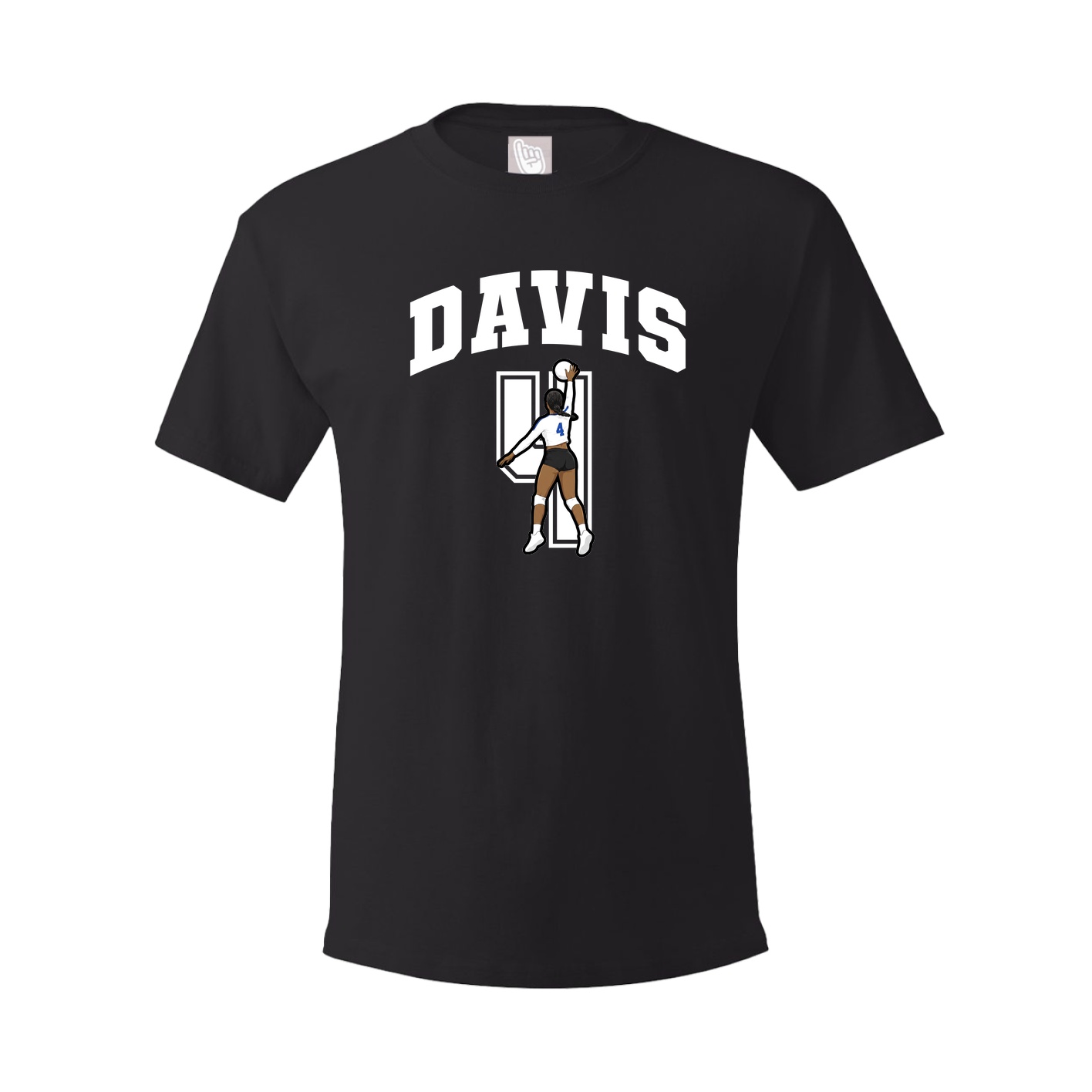 Youth Tee — Number in Black