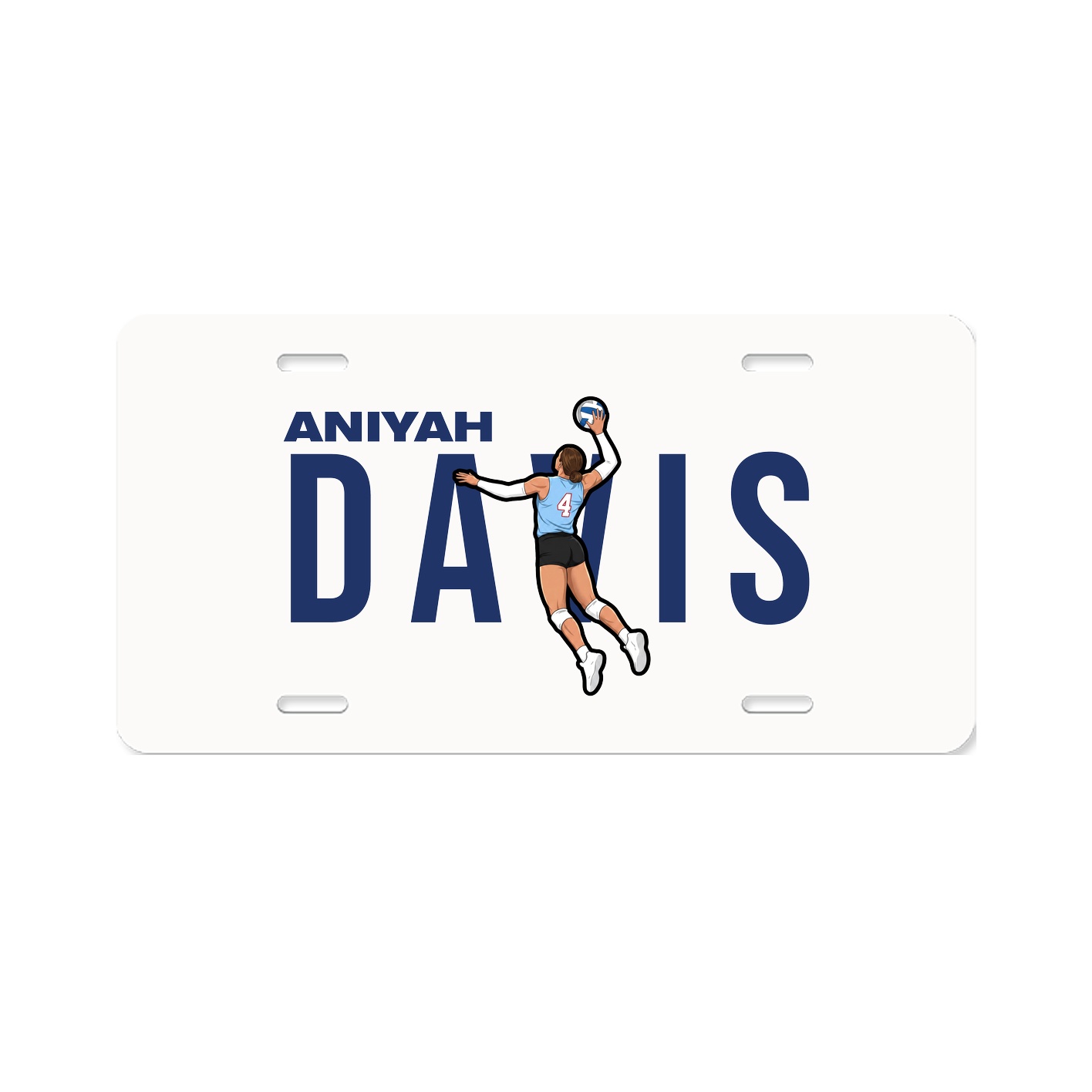 License Plate — Player Name in Classic