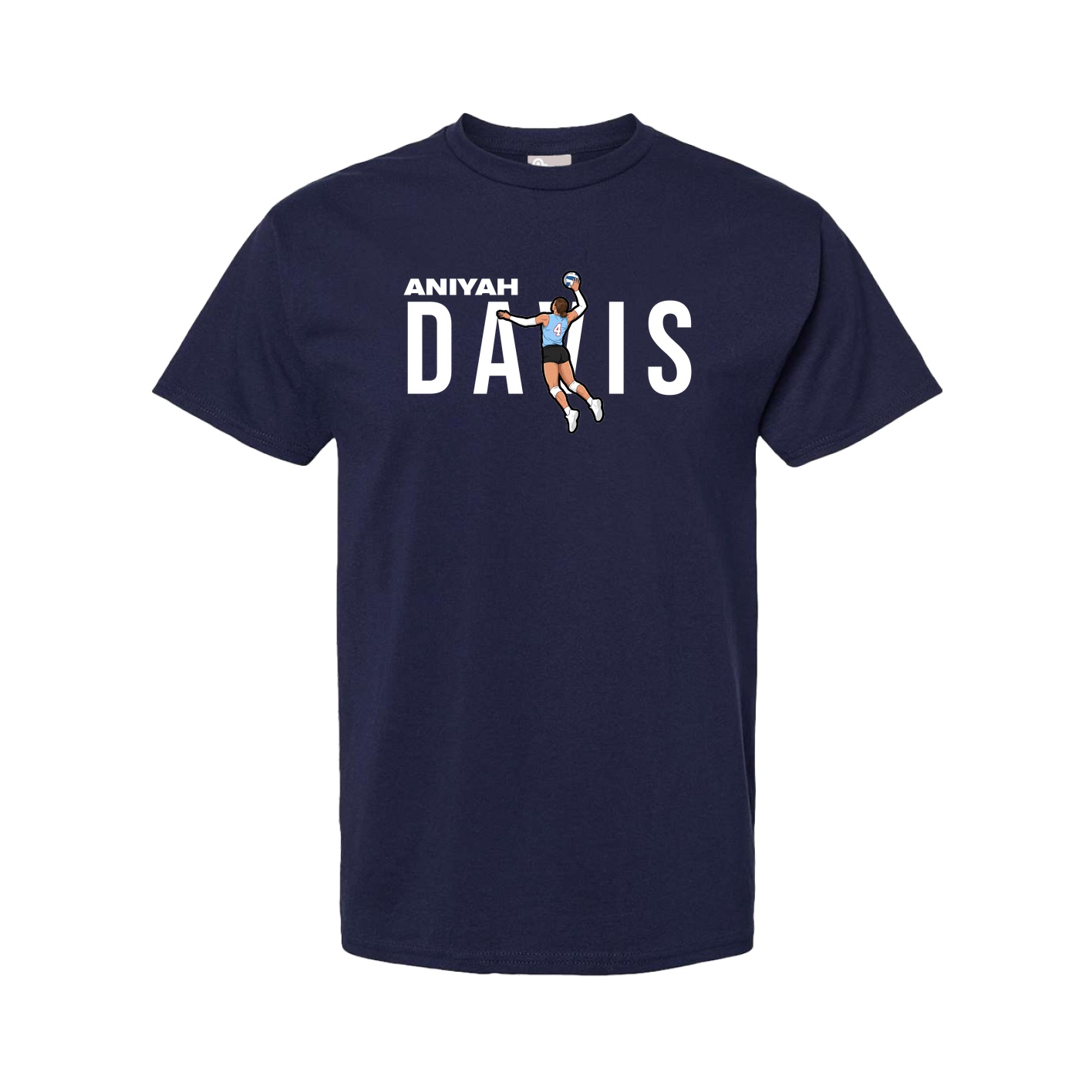 Youth Tee — Player Name in Navy
