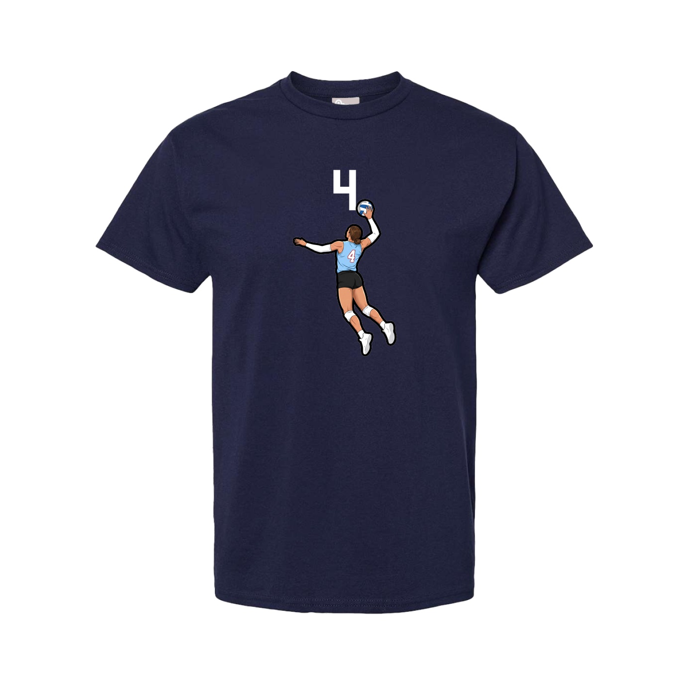 Tee — Number Top in Navy