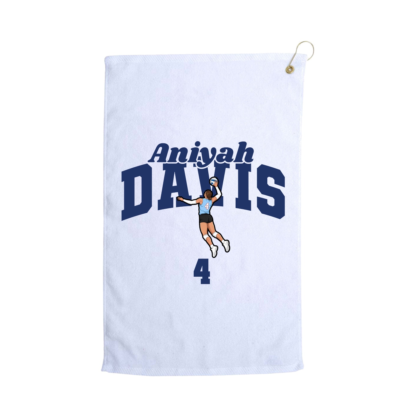 Golf Towel — Signature Arch in White
