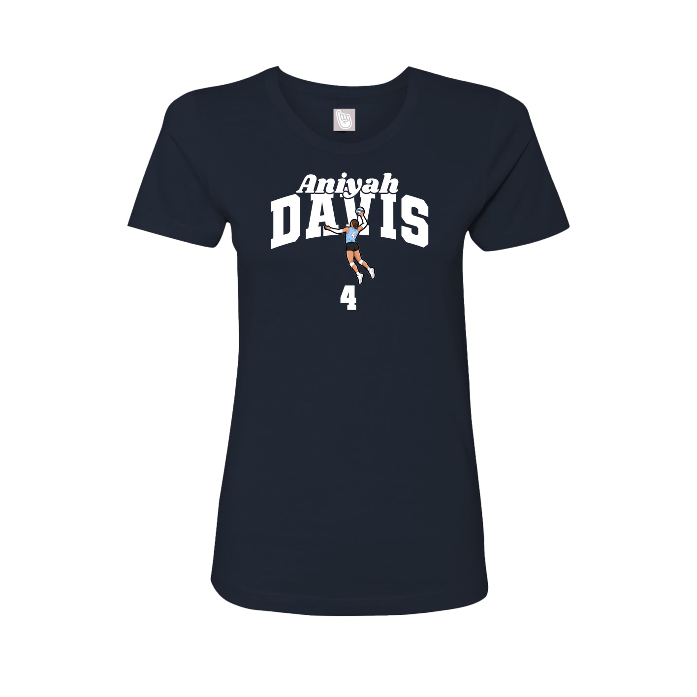 Womens Tee — Signature Arch in Navy