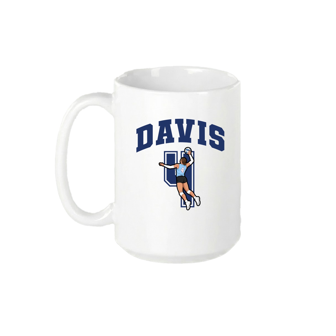 15oz Coffee Mug — Number in White